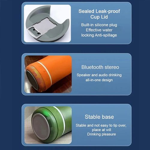 🎵 Bluetooth Audio Beer Mug with Bottle Opener – Built-In Speaker, LED Lights & Perfect for Parties & Gifts 🎁