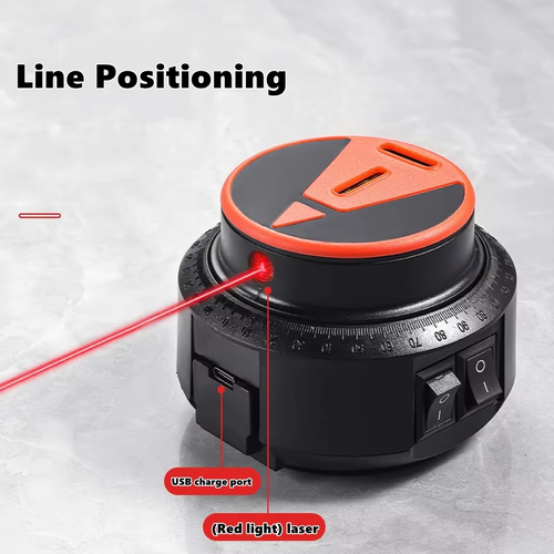 2 in 1 Drill Dust Collector & Laser Level 360° Rotatable Drilling Dust Collector