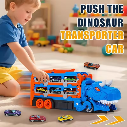 🦖 Dinosaur Transport Truck Toy for Toddlers