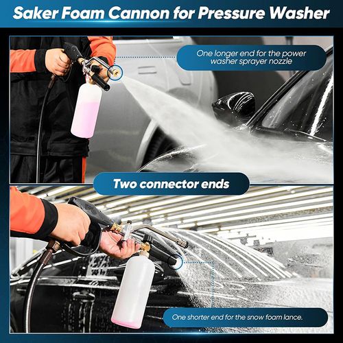 High-pressure cleaning water gun set with 5 nozzles