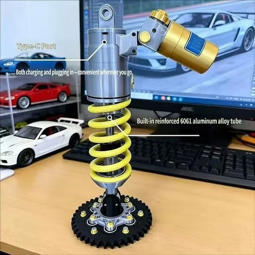 🔥Inspired Suspension Shock Absorber Lamp - Adjustable LED Light for Gamers & Car Enthusiasts