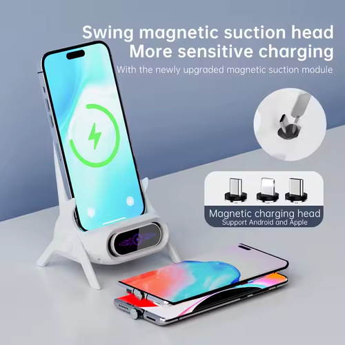 Popular Wireless Charger Portable 15w Output Fast Charging Desk Chair Mobile Cell Phone Desktop Wireless Chargers