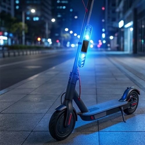 Solar-Powered LED Anti-Collision Warning Light