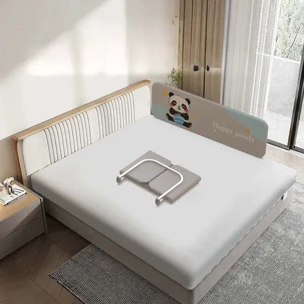 Portable Bed Guardrail Safe Foldable Sleep Protection