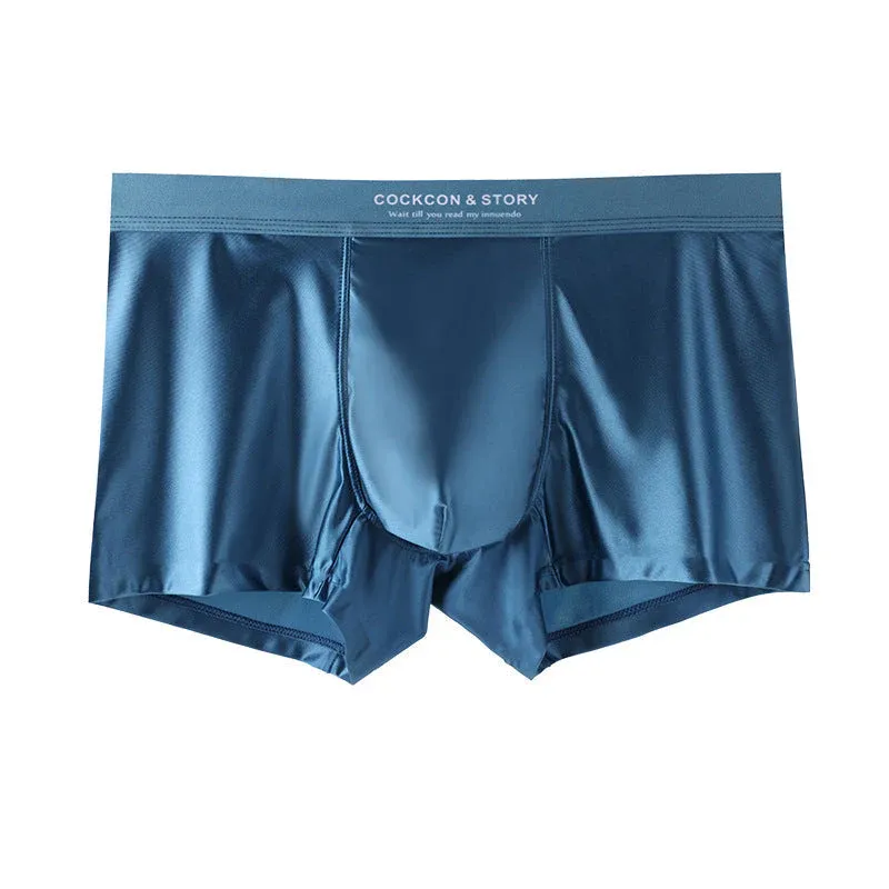 🔥🔥Men's Satin Ice Silk Briefs(3pcs)Size: XL