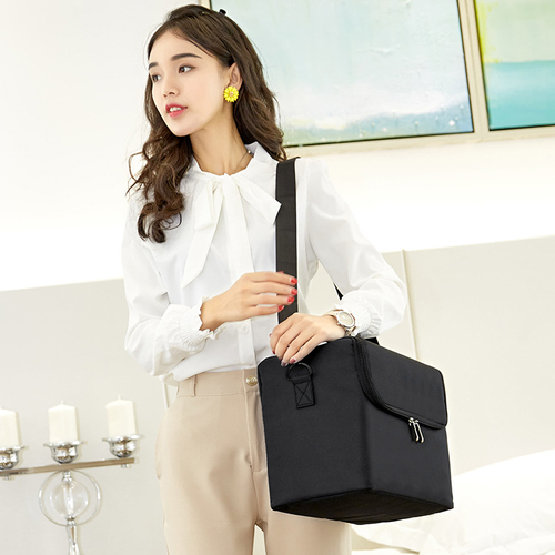Large Makeup Carrying Train Case for Women, Travel Bag Storage Box