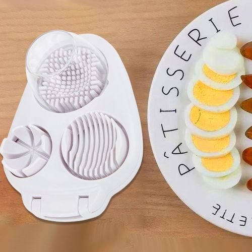 🔥New 3-in-1 Multifunctional Vegetable Cutter Fancy Split Egg Slicer Egg Slicing and Dividing