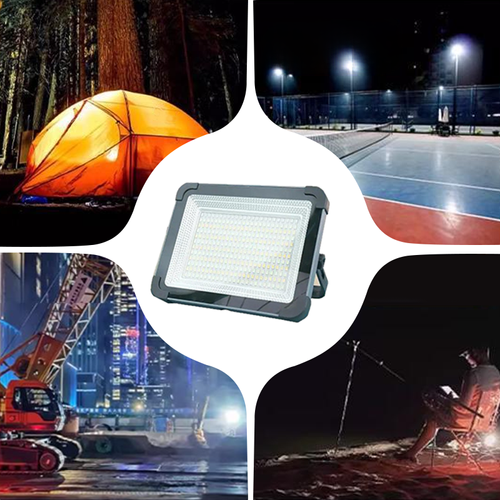 Portable & Multifunctional Solar-Powered LED Flood Light