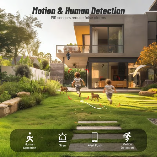 Light Bulb Security Camera,5G&2.4GHz WiFi 📶Security Cameras,Wireless Outdoor Motion Detection and Alarm 🚨