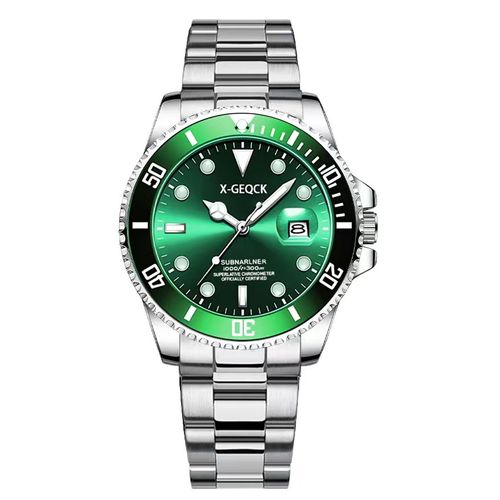 Fashion Waterproof Luminous Quartz Watch  Color:green