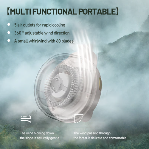 🔥2025 Summer Hot Sale -Portable Silent Mini Bladeless Electric Fan