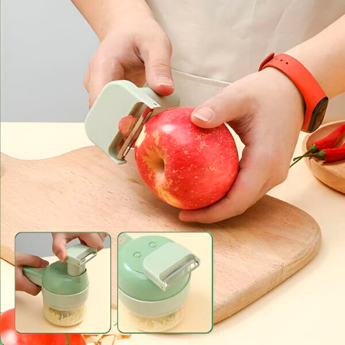 💥4-in-1 hand-held electric vegetable chopper