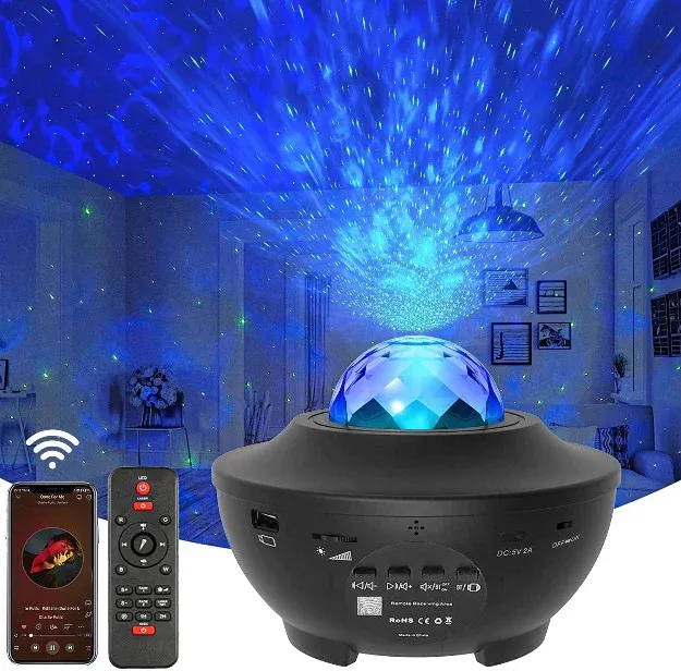 360° Rotating Starry Sky Projection Bluetooth Speaker