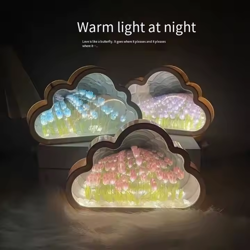 DIY Cloud Tulip Lamp (Color Random)