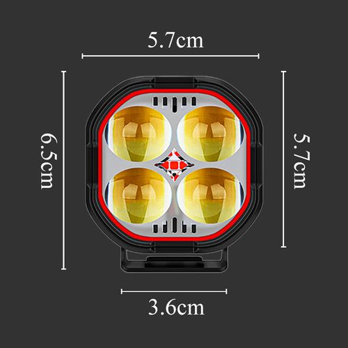 High Brightness Motorcycle Spotlight with Adjustable Bracket