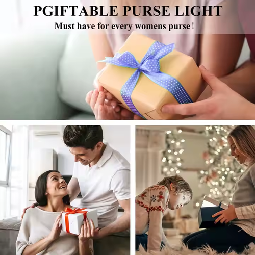Automatic LED Handbag Lamp With Heart Design Auto Activated Night Light Touch LED Handbag Light For Home Thanksgiving Gifts