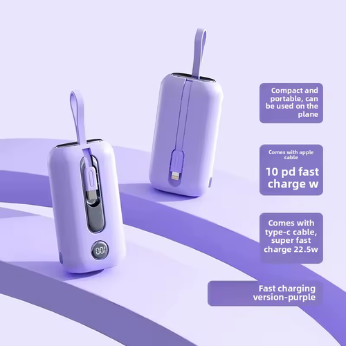 Handheld Super Fast Charge 10000mAh Portable Power Bank Fan