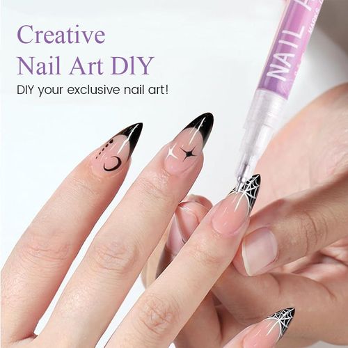 12 Colors Nail Art Pens Set – Create Beautiful & Precise Designs ✨