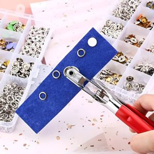 100pc Five-prong ButtonInstallation Pliers Set Metal Snap Button Kit DIY