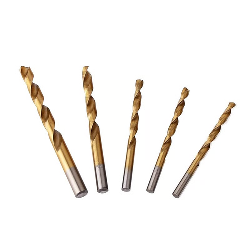 💥Titanium Twist Drill Bit Set, 135° Tip High Speed Steel Bit Kit
