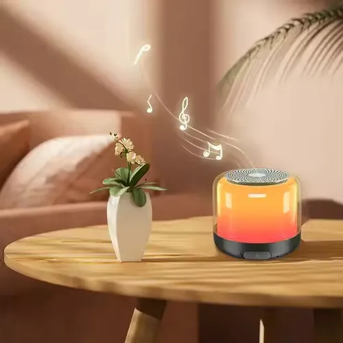 Wireless Bluetooth Speaker Trendy Music Bedside Lamp Dimmable Warm White Light &RGB Color Changing