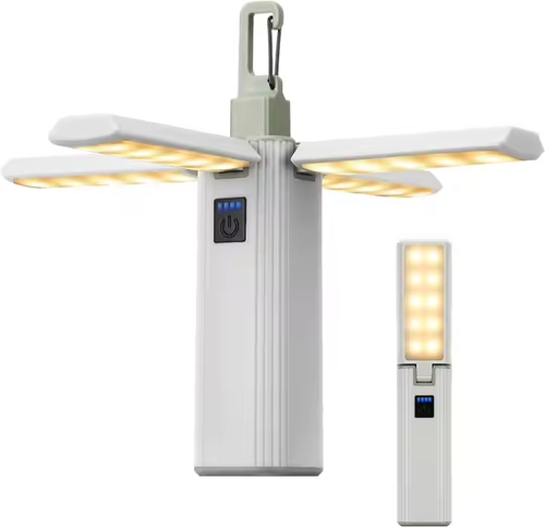 6 in 1 Waterproof IP65 Foldable LED Camping Lamp with 3 Light Modes ABS USB Rechargeable Outdoor Mobile Power Source for Fishing