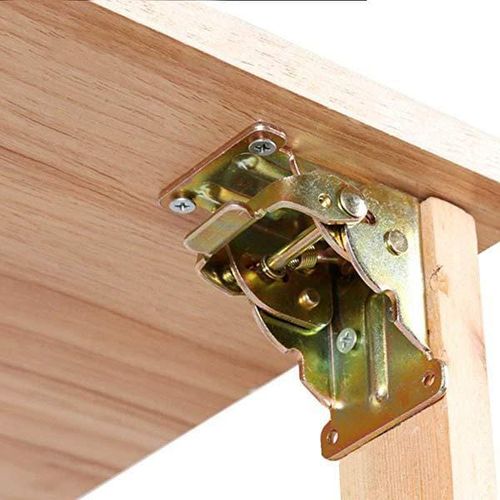 Buy 1 Get 3 Free（4 Pcs）🔥Heavy-Duty Folding Table Leg Brackets with Self-Locking Hinges