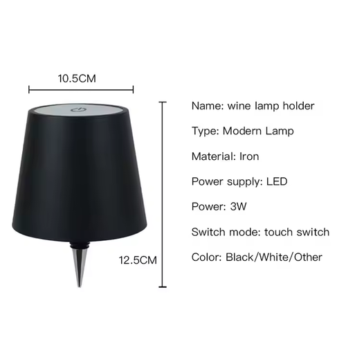 Creative Rechargeable LED Night Light Wine Bottle Lamp for Home Touch Control Table Lamp Room Decor Restaurant Atmosphere Bar