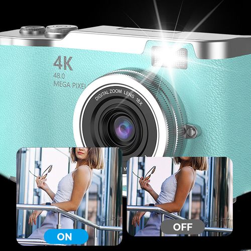 4K Touch Screen Camera – Share Your Favorite Moments ✨📱Color:White