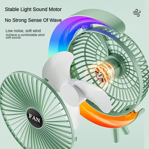 Rechargeable Desktop RGB fan