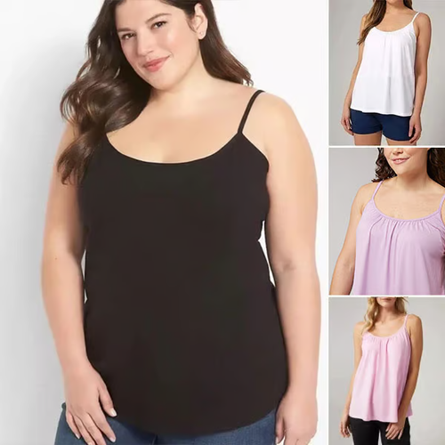🏆Loose-fitting Tank Top With Built-in Bra