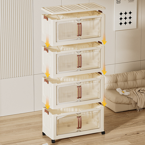 Stackable storage lockers - 4 layers