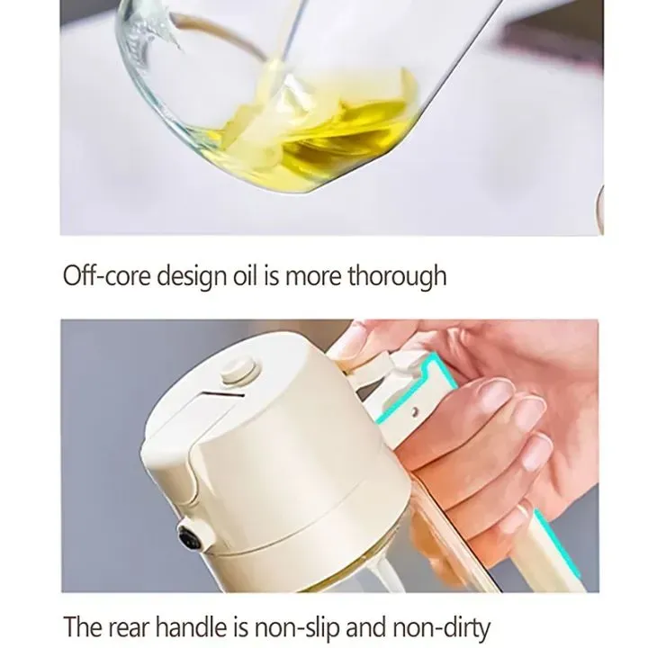 2 in 1 Glass Oil Sprayer & Dispenser