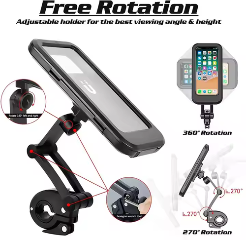 Waterproof Bicycle & Motorcycle Phone Holder