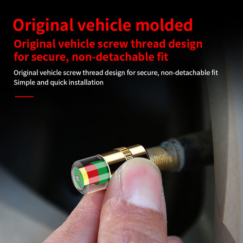 4Pcs Car Tire Pressure Monitor Valve Stem Caps