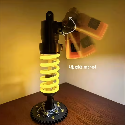 🔥Inspired Suspension Shock Absorber Lamp - Adjustable LED Light for Gamers & Car Enthusiasts