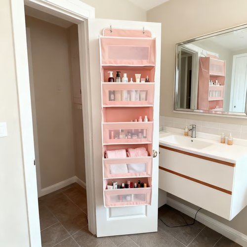 🥼 Over Door Organizer with 5 Large Capacity Pockets✨
