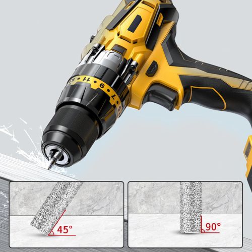 Hexagonal heated hole for drilling and grinding