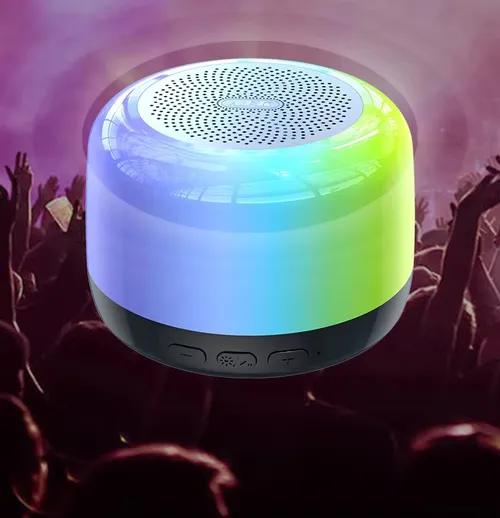 Wireless Bluetooth Speaker Trendy Music Bedside Lamp Dimmable Warm White Light &RGB Color Changing