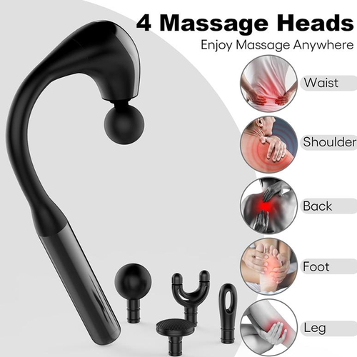 U-shaped extended comfortable massage fascia gun