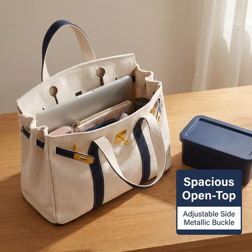 ✨ The Everyday Canvas Tote – Lightweight, Large Capacity
