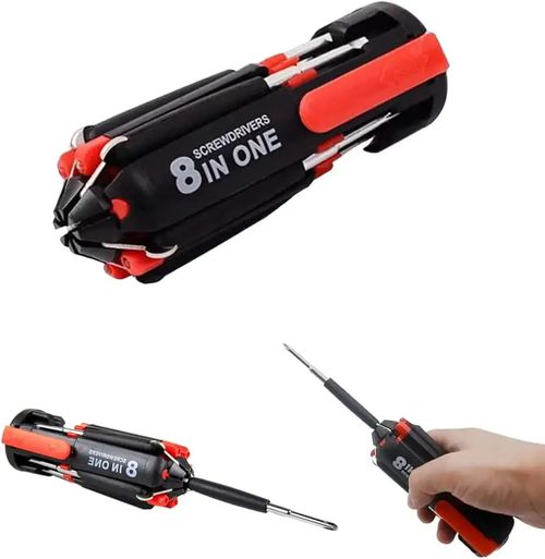 8 Screwdrivers in 1 Tool with Worklight and Flashlight