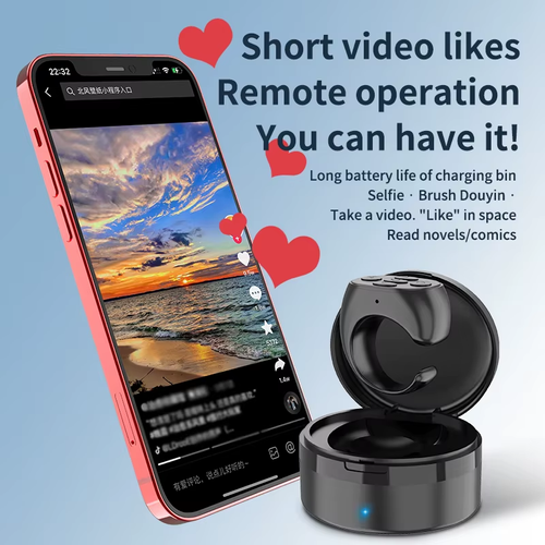 Remote Control Scroll Ring Page Turner Fingertip Video Controller Wireless BT Scrolling Ring Smart Ring for Phone