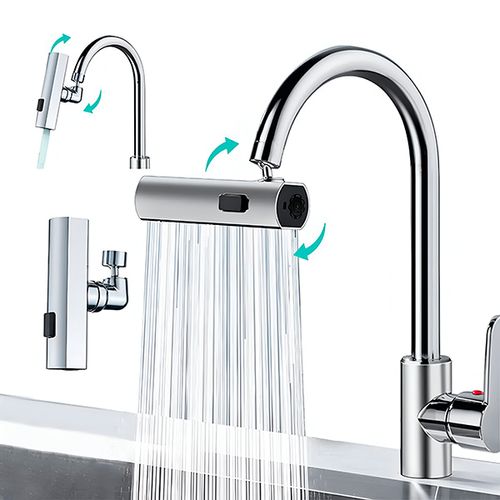 3-in-1 Faucet Upgrade: 360° Rotation, Spray