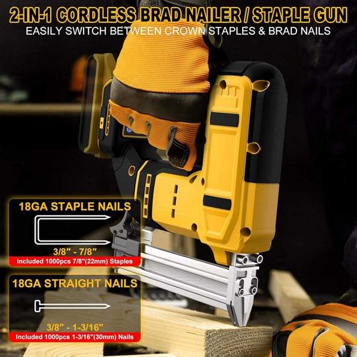 High-quality cordless industrial straight nail gun for woodworking - DIY grade steel nail gun