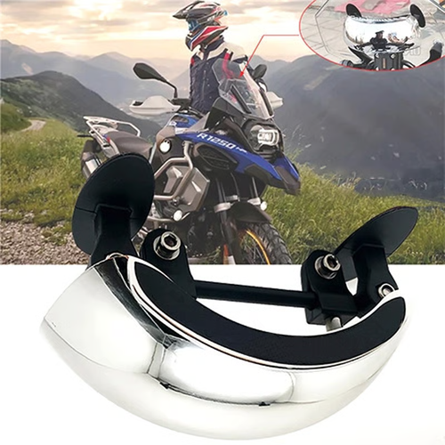 Motorcycle ultra-wide-angle rearview mirror