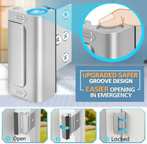 2-Pack Updated Home Security Door Locks