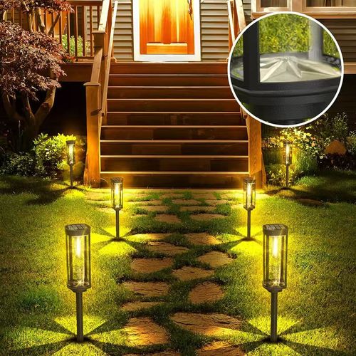 Outdoor Tungsten Bulb Solar Garden Lights for Llawn Patio Yard Walkway（buy one get one free for a limited time）