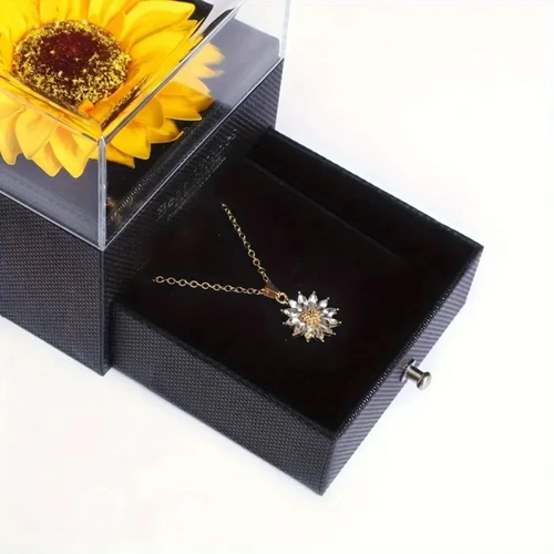Sunflower Necklace Gift Box💖🎁
