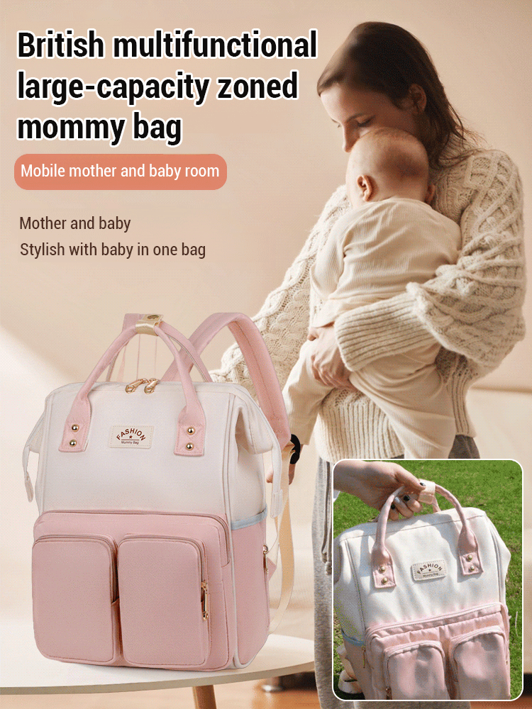 Large capacity backpack mommy bag